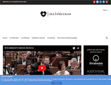 Tablet Screenshot of melomanos.com